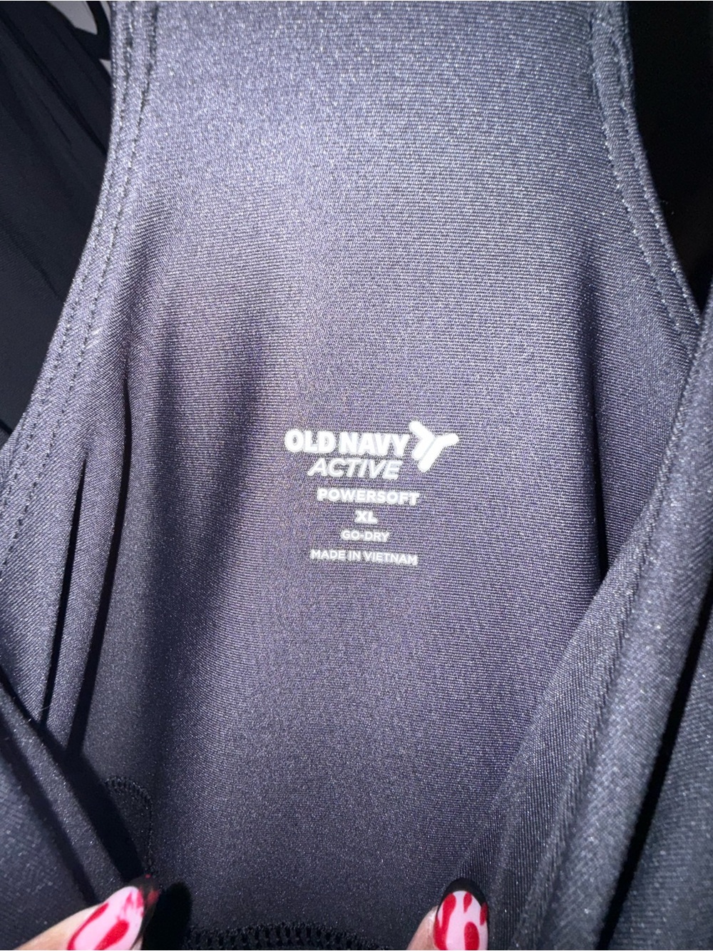 Old Navy Active PowerSoft Romper Built-In Bra & Shorts Black XL - Picture 3 of 3